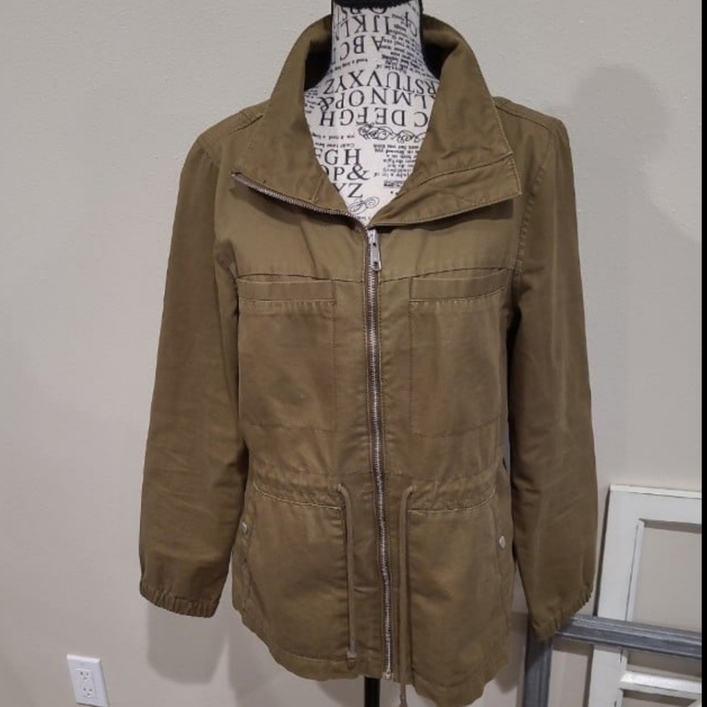 Old Navy olive green utility‎ jacket Women's SZ M Army Green gorp core grunge